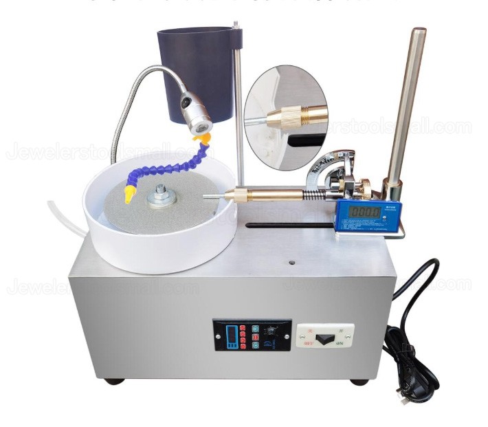 Gem Faceting Machine Gemstone Lapidary Jade Grinding Jewellers Polishing Machine Digital Display